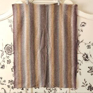 Missoni Multicolored Infinity Scarf in Purple/Gray